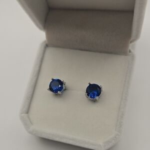 Effy Sapphire Blue Stud Earrings